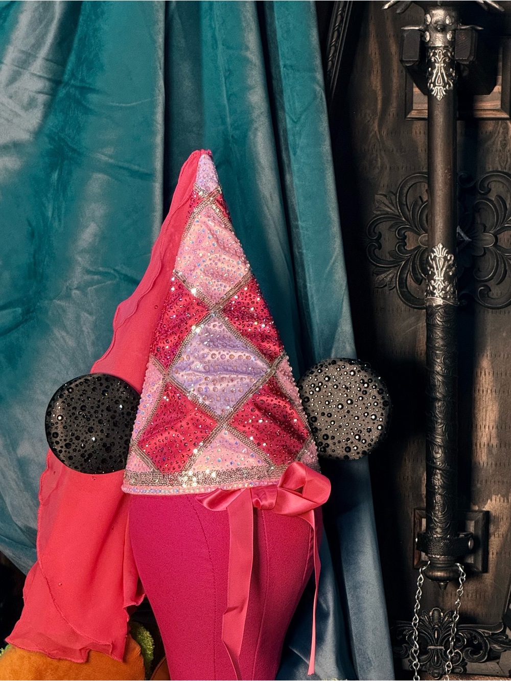 Disney custom crystals rhinestoned princess minnie Hat